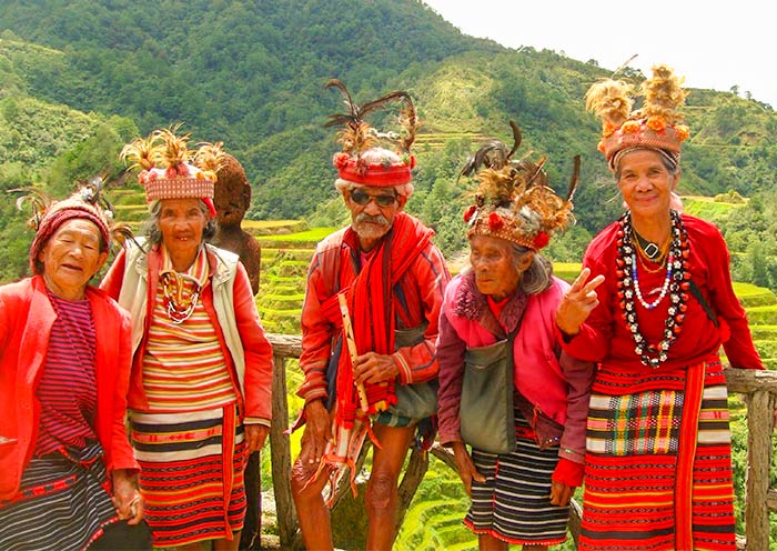 Igorot People at Banaue Viewpoint