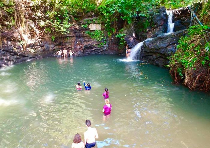 Swim at Concepcion Falls