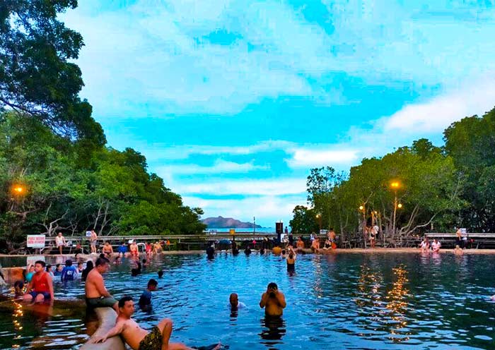 Enjoy Hot Spring at Maquinit Hot Spring, Coron